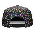 thumbnail image 4 of Modern Dinosaur Flat Brim Hat - Minimalist Dino Print Adjustable Baseball Cap for Men & Women, 4 of 5