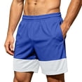 thumbnail image 2 of QSAWXQZ Men's Athletic Shorts Elastic Waist Drawstring Loose Cotton Summer Bottoms with Pockets M, 2 of 7