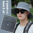 thumbnail image 2 of Lttoisl Mens Wide Brim Bucket Hat for Summer Outdoor Activities, Breathable Fishing & Hiking Sun Hat, UV Protection, Large Size for Men, Curved Edge Design, 2 of 8