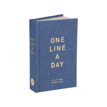 One Line a Day Denim One Line a Day: A Five-Year Memory Book, (Hardcover)