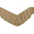 thumbnail image 2 of VHC Brands Burlap Solid Color Cotton Farmhouse Split Corners Gathered Queen Bed Skirt, Natural Tan, 2 of 2