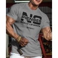 thumbnail image 2 of NO PIENSES, SOLO LEVANTA Workout Gym T-Shirt Funny Gym Shirt for Men Training Gym T-Shirt Gym Wear Strength, Heather Grey, Medium, 2 of 5
