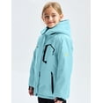 thumbnail image 2 of GEMYSE Girls' Waterproof Ski Jacket Windproof Winter Coat with Fleece Lining and Hood(Light Sky Blue,8), 2 of 5