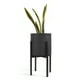 thumbnail image 1 of Maceta Cilindro Negro Moderna Base De Metal Negro Interior/ext. Macetas y maceteros Estilo moderno, elegante y minimalista., 1 of 4