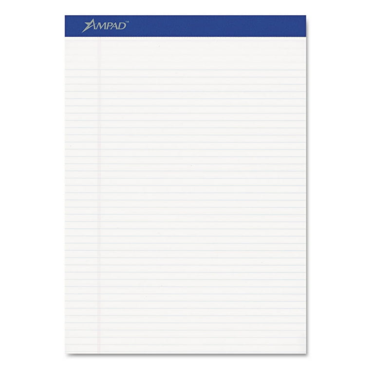 Gold Fibre Writing Pads, Narrow Rule, 50 White 8.5 x 11.75 Sheets, Dozen Gold Fibre Writing Pads, Narrow Rule, 50 White 8.5 x 11.75 Sheets, Dozen