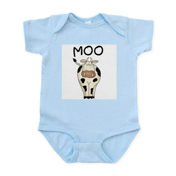CafePress - Cow Says Moo Infant Bodysuit - Baby Light Bodysuit, Size Newborn - 24 Months