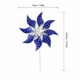 thumbnail image 2 of 10 PCS Reflective Pinwheels for Yard and Garden Bird Devices Pre-Installed Sparkly Wind Spinner Deterrent to Scare Birds Away from Yard Patio Farm (Blue), 2 of 5