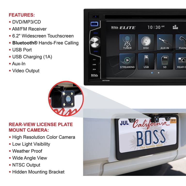 BOSS Audio Systems Elite BV755BLC Car Stereo - 2 Din Head Unit