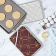 thumbnail image 5 of Yayeee Pot Holders Kitchen Heat Resistant with Pocket 7"x9.8" Cotton Oven Cooking Hot Pads, Circular Gold Pattern, 5 of 7