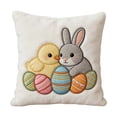 thumbnail image 2 of ddioayh Easter Theme Printed Cushion Covers Soft Breathable Fabric High Definition Printing 45x45cm with Concealed Zipper for Home Decor Sofa Bedroom Office Holiday Gift, 2 of 5