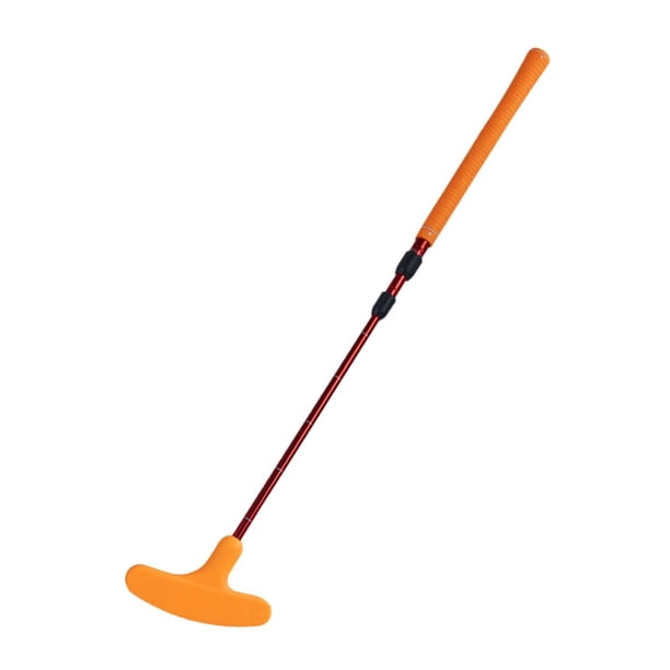 Putter de golf portátil de dos vías para niños y adultos, ideal para principiantes. Naranja