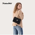 thumbnail image 6 of Montana West Quilted Crossbody Bag for Women Small Clutch Purse with Silver Chain, Black, 6 of 7