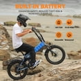thumbnail image 7 of Actbest Summit Folding Electric Bike for Adults, 20" Fat Tires,700W Motor, 48V 12AH Removable Battery, Dual Suspension 7‑Speed, Foldable Ebike, 7 of 7