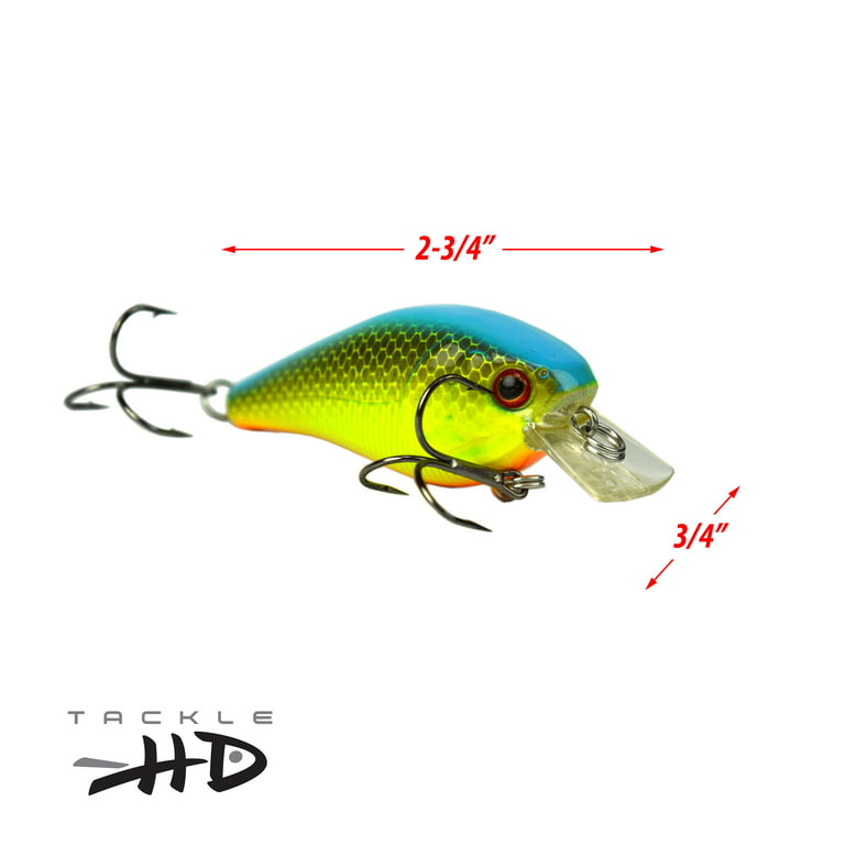 Tackle HD Square Bill 2 Pack - Chartreuse Blue Back