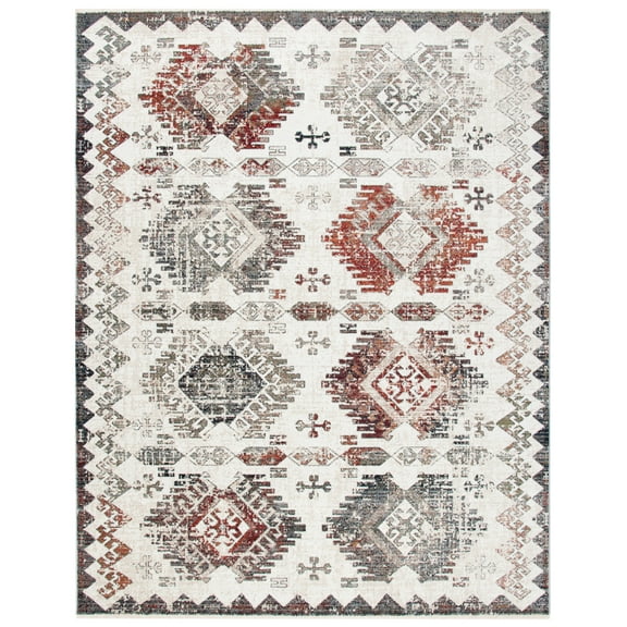SAFAVIEH Herat Syeda Oriental Area Rug, Cream/Grey, 9' x 12'
