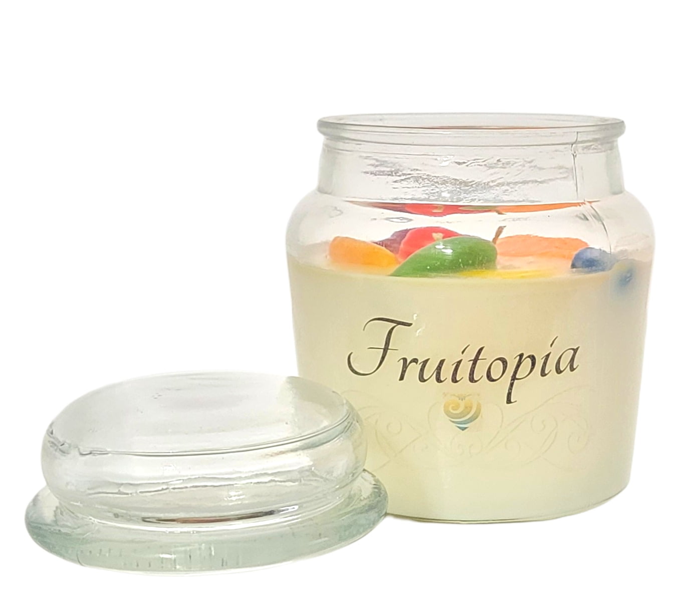 Blak Beautys FRUITOPIA Fruit Slices Scented Glass Jar Candle (2 Wick) 25 fl oz