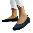 thumbnail image 3 of Sngxgn Women's Flats Shoes Dress Shoes for Women Flats Shoes Comfortable Flats Shoes(Dark Blue,37), 3 of 8
