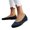 Dark Blue, variant on Women's Slip on Loafers Comfy Walking Tennis Low Top Ballet Flat Nurse Casual Shoes Sneakers