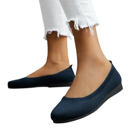 Oyedens Ballet Flats for Women Spring Autumn Slip on Walking Loafers Casual Lightweight Dress Shoes