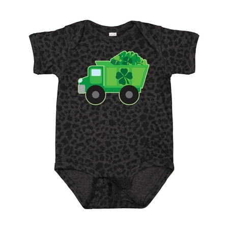 

Inktastic St Patricks Day Irish Clover Dump Truck Childs Gift Baby Boy Bodysuit