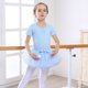 thumbnail image 2 of Niñas niños pequeños tutu leotardo ballet baile falda con cuello en v ropa de baile 130 azul SM SunniMix tutu leotardo para niña pequeña, 2 of 8