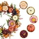 thumbnail image 5 of Corona de otoño con calabazas y peonías | Corona artificial de cosecha para la puerta principal | Decoración de temporada para Acción de Gracias y Halloween para el hogar y la casa de campo, 5 of 7