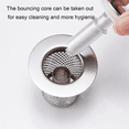 thumbnail image 4 of 2pcs Stainless Steel Floor Drain Filter, Bathtub Sink Strainer,-Up Sink Filter,for Kitchen,Bathtub,Sink Water Pipe, 4 of 7