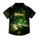 thumbnail image 4 of Blusa y camisa de manga corta con cuello vuelto, moderna e informal, con estampado del Día de San Patricio, con bolsillo, para uniforme escolar, para niños y niñas de 2 a 15 años., 4 of 7