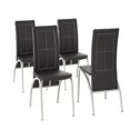 thumbnail image 3 of Steve Silver Calvin Faux Leather Dining Chair in Black, 3 of 5