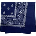 thumbnail image 2 of ZEN 3 PCS 100% Cotton Bandana for Men & Women 22" x 22" Paisely Pattern Handkerchief Headband Scarf, 2 of 9