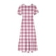 thumbnail image 4 of Vestido de Manga Corta para Mujeres Vestido de Verano de Cuello Redondo Impreso, Poliéster de Tamaño Verdadero Diario Y Vestido de Fiesta, 4 of 4