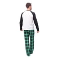thumbnail image 3 of Christmas Pajamas for Family, Long Sleeve Letter Print Raglan Tops + Plaid Pants Set, 3 of 4