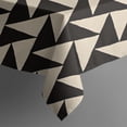 thumbnail image 5 of Black Beige Chevron Pattern Square Tablecloth,Waterproof Square Table Cover,Wipeable Spillproof Washable Table Cover for Home Kitchen Party Decor 52"x52"(132x132cm), 5 of 6