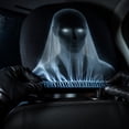 thumbnail image 4 of 1 Pack Scary Headrest Covers for Cars, 10x11'' Snug Fit Car Headrest Cover, Breathable Polyester Spooky Ghost Face Auto Seat Protector for Halloween Car Decorations & Vehicle Accessories, 4 of 5