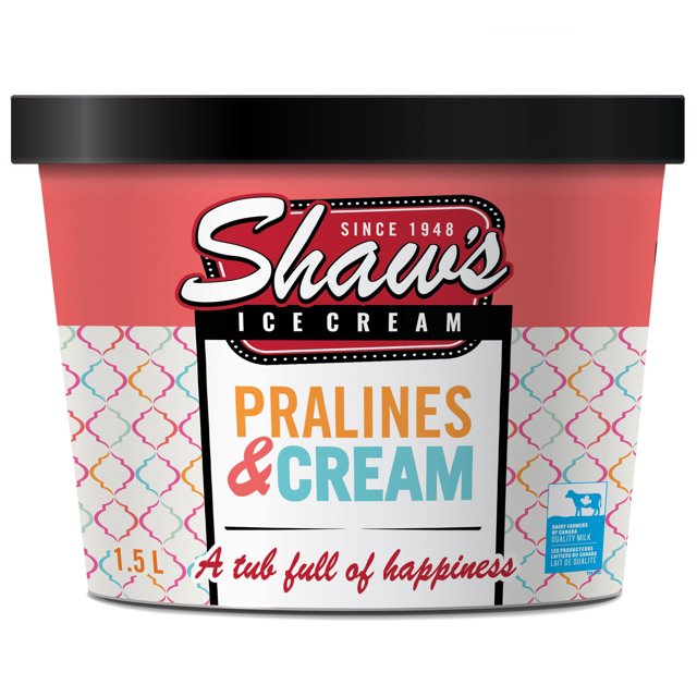 Shaw's PRALINES AND CREAM Ice Cream 1.5L, PRALINES AND CREAM Ice Cream