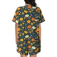 thumbnail image 6 of Balery Pumpkins And Sunflowers2 Pattern Womens Pajama Sets 2 Piece Soft Short Sleeve Top and Shorts Sleepwear Round Neck Pjs Lounge Set with Pockets-XX-Large, 6 of 7