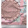 thumbnail image 1 of Soimoi Cotton Voile Fabric Floral & Mandala Patchwork Print Fabric by Yard 42 Inch Wide, 1 of 1