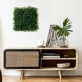 thumbnail image 6 of Mainstays 10" Tall by 10" Wide Green Artificial Decorative Boxwood Plant Mat, 6 of 6