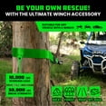 thumbnail image 2 of Rhino USA Tree Saver Tow Strap (3" x 8') - 31,518lb Break Strength - Emergency Recovery Strap Winch Extension (Green), 2 of 7