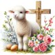 thumbnail image 1 of 5D DIY Kit Ovejas Pascua Del Arte 30x30cm, 1 of 9