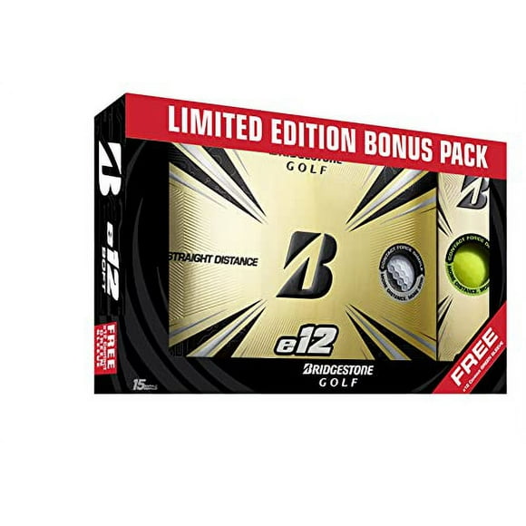 Bridgestone Golf e12 Pack de Bonus de Contact Blanc/manche Libre