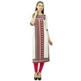thumbnail image 5 of Phagun Women Ethinc Printed Straight Kurti Mid-Calf Formal Tunic Top Indian Clothing, 5 of 8