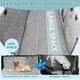 thumbnail image 3 of Funda de Asiento para Perros Única Bargains para el Asiento Trasero Impermeable Mat de Maletero para Mascotas con Aletas Laterales Antideslizantes Color Gris, 3 of 7