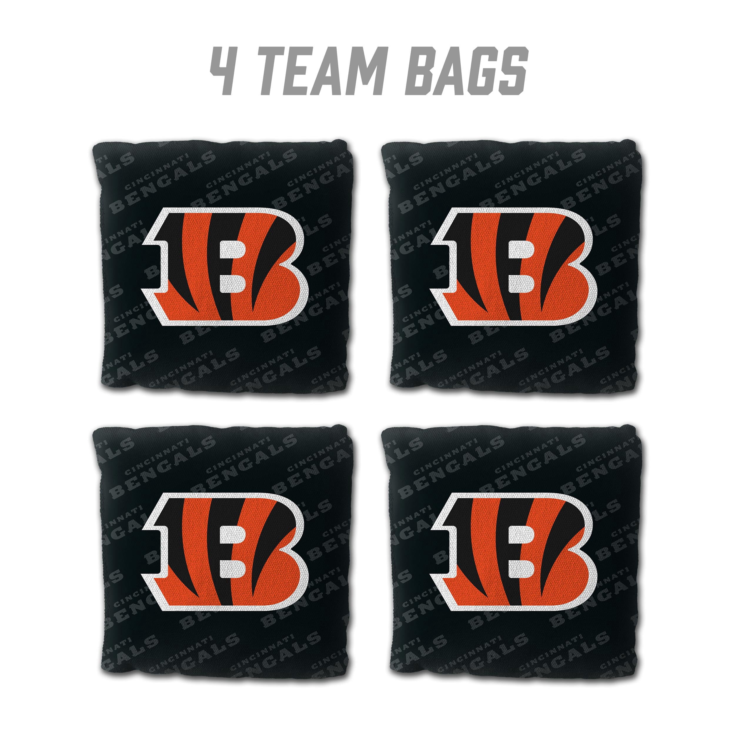 NFL Cincinnati Bengals Cornhole Bags - 4PK - Black