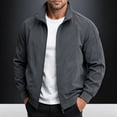 thumbnail image 6 of WRKEKC Jackets for Men Winter Stand Collar Raglan Long Sleeve Zip-Up Outerwear With Side Pockets for Everyday Casual Use, 6 of 9