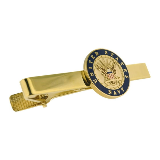 PinMart PinMart's Gold US Navy Seal Military Tie Clip Tie Bar