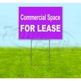 thumbnail image 1 of Commercial Space For Lease (18" x 24") Yard Sign, Includes Metal Step Stake, 1 of 6