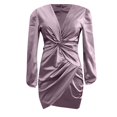 thumbnail image 6 of QHFBli Womens Ruched Formal Bodycon Zipper Graduation Dresses-Elegant Cocktail Party Wedding Midi Dress, 6 of 6