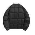 thumbnail image 3 of Mrmaere Men's Puffer Jacket Quilted Multi-Color Warm Outerwear for Daily & Casual Wear Black L, 3 of 8