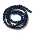 thumbnail image 2 of Opaque Solid Color Imitation Jade Glass Beads Strands Faceted Bicone Prussian Blue 4x4mm Hole: 0.8mm about 82~85pcs/strand 30.5~31cm, 2 of 4